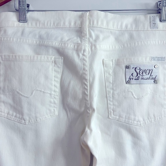 NWOT 7 for all mankind boot cut white jeans. - Picture 5 of 7
